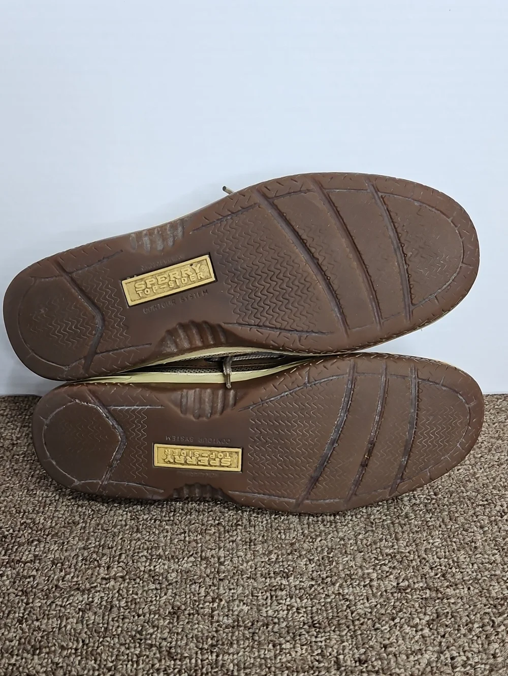Sperry Top Sider Tan Leather Boat Shoes Sz 9 Mens